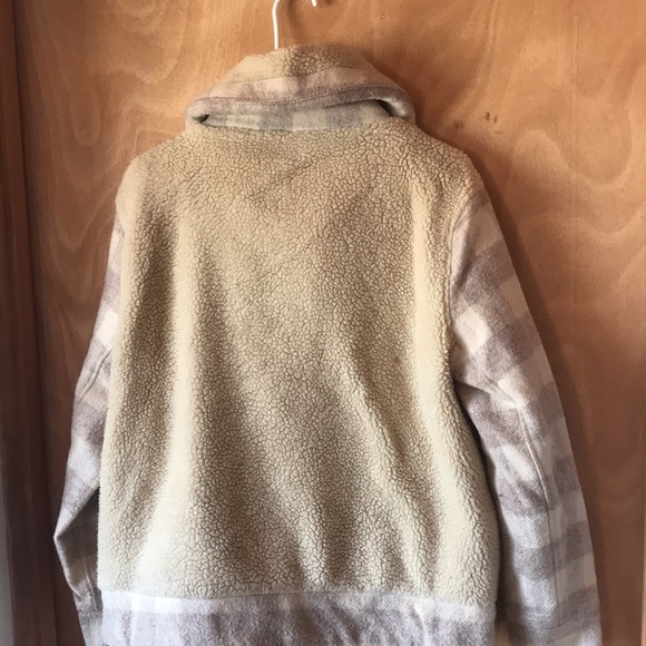 Woolrich wool and Sherpa Moto style jacket size m - Picture 6 of 7